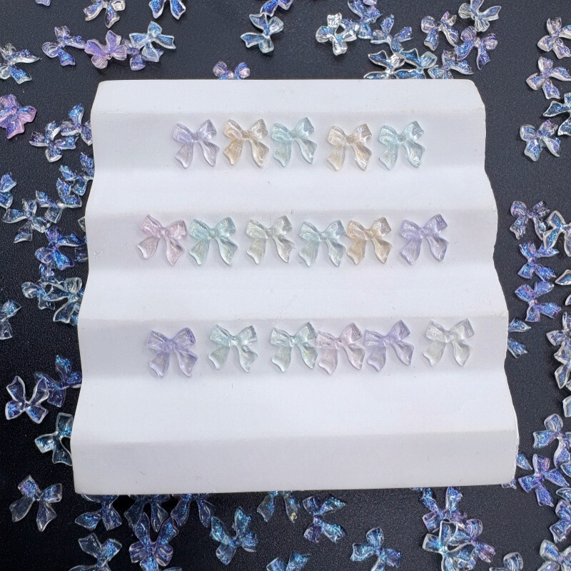 Cyber Celebrated Fine Bow Nail Paste DIY Decorative Stereo Resin Bow Fairy Style Nail Accessories Cyber Celebrated Fine Bow Nail Paste DIY Decorative Stereo Resin Bow Fairy Style Nail Accessories
