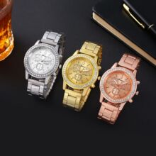 wristwatch多款高颜值手表女款日内瓦外贸钢带石英表时尚女表腕表