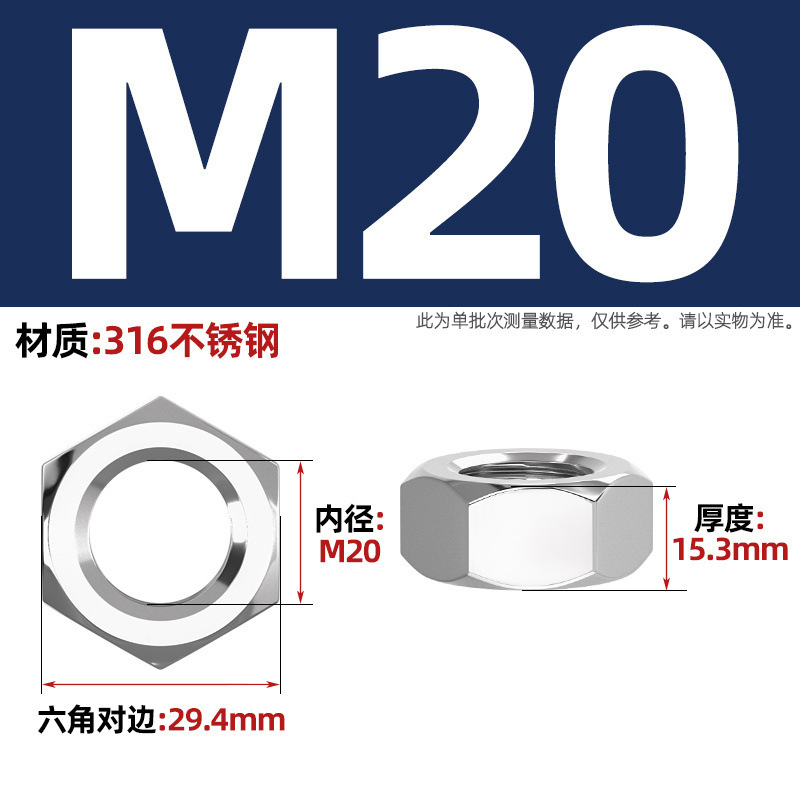 304/201/316L/321/2205 ステンレス鋼六角ナット、ボルト、ナット、ネジキャップ M2-M160|undefined