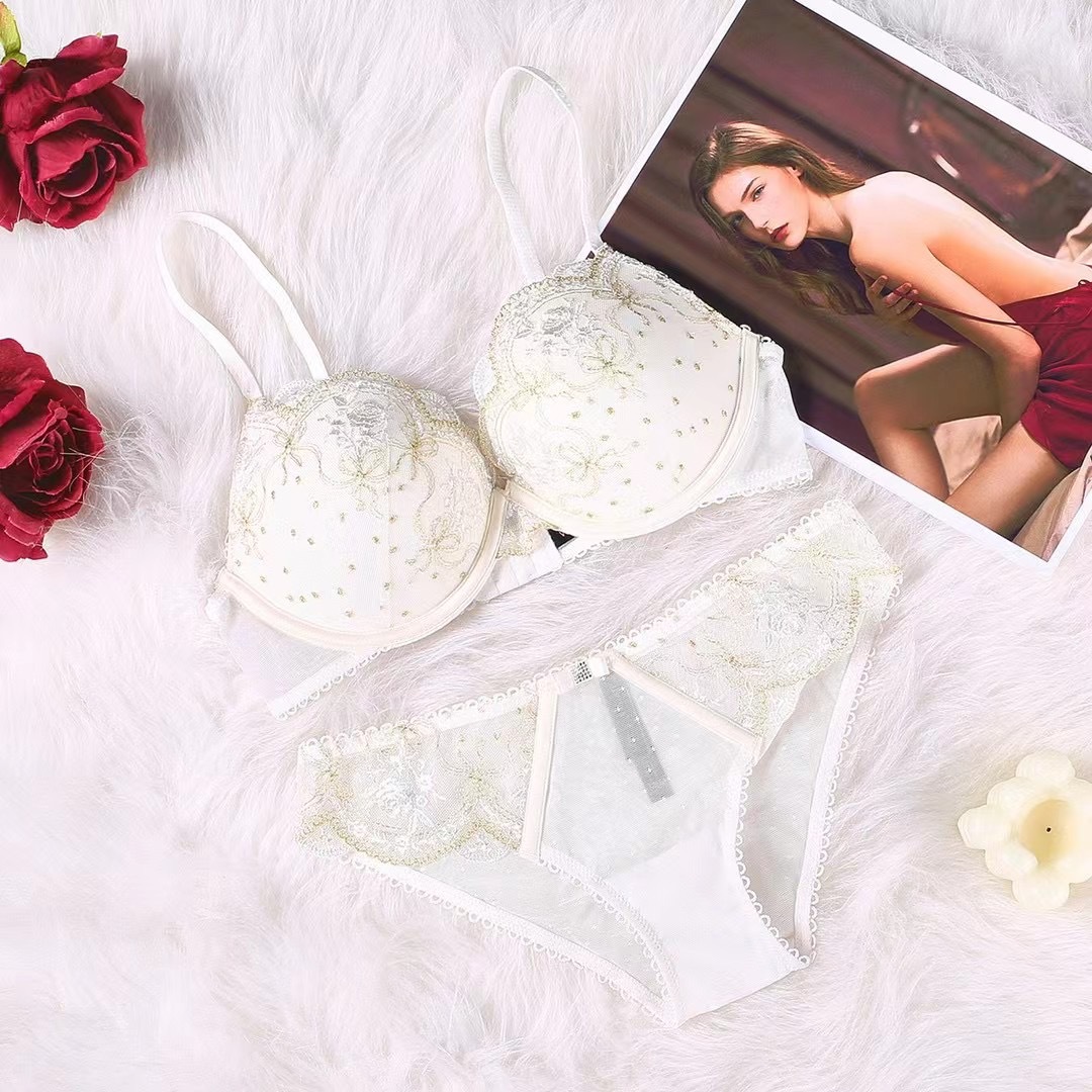 2023 New Embroidered Bra Women's Underwear Set_voghion.com