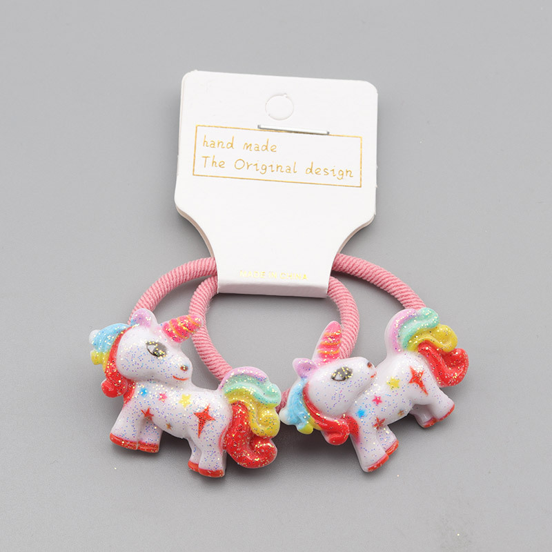 Cute Unicorn Resin Rubber Rubber Band display picture 16