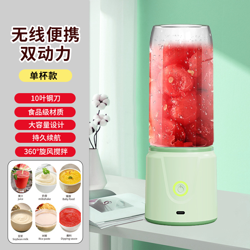 Nuevo estilo transfronterizo hogar pequeño extractor de jugo portátil suplemento de jugo de alimentos exprimidor multifuncional fábrica de origen