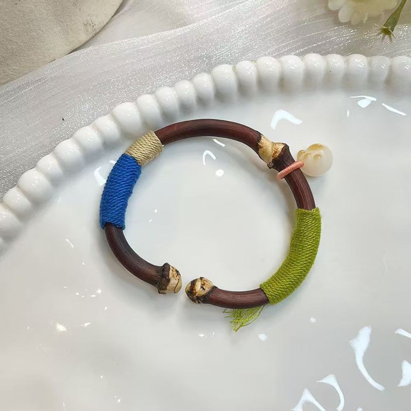 中国風チベット鶏の血藤を編む手作業でブレスレットを編む|undefined