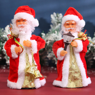 Rotating Holy electric Old Man Christmas hot sale Santa Claus decoration desktop decoration scene layout decoration factory