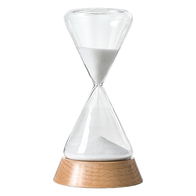 Directo de fábrica vidrio reloj arena temporizador 15 minutos personalizado creativo regalo cumpleaños al por mayor