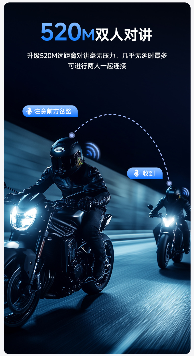Cross-Border Motorcycle Helmet Bluetooth Headset 6.0 Cool Atmosphere Rgb Lighting Effect Multi-Person Chat Intercom Helmet Headset
