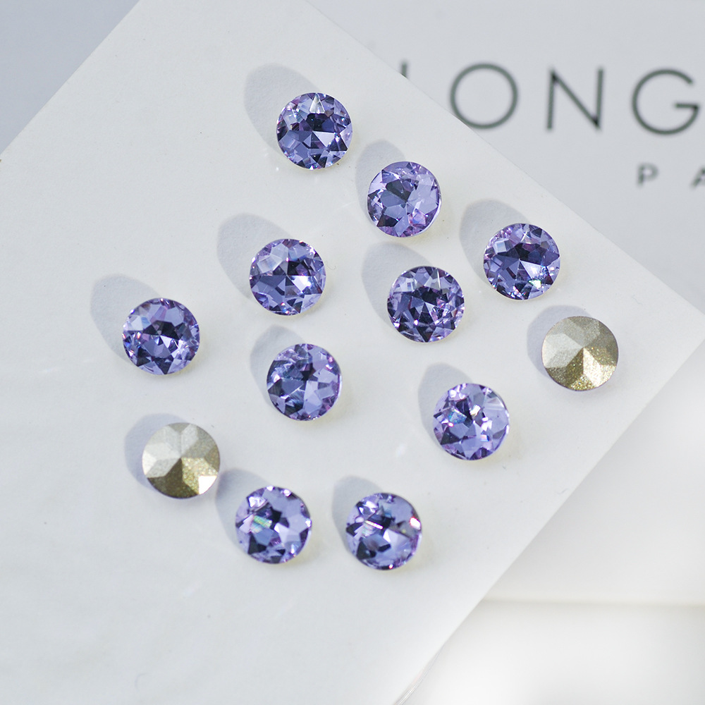 2g Weight Nail Decoration Accessories Nail Supplies Crystal, Glass Material Square, Water Droplets, Heart Shape Pattern Square Water Droplets Heart Shape Crystal Glass Nail Decoration Accessories 13