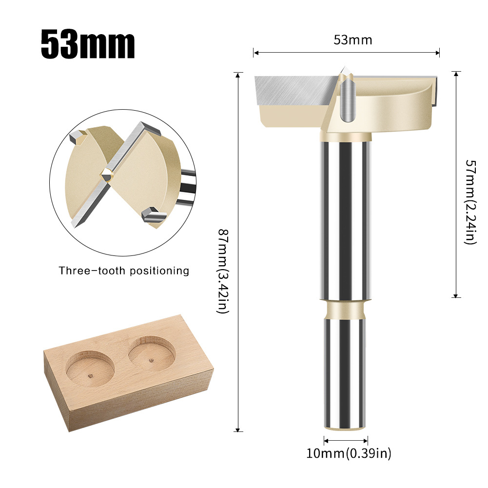 Abridor de agujero para trabajar la madera taladro alargado redondo de plástico taladro de puerta de madera perforación de madera agujero de apertura dispositivo de excavación