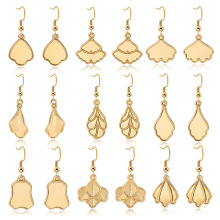 非遗螺钿S925银耳钩珍珠吊坠耳环锌合金手作DIY点翠烧蓝女配饰