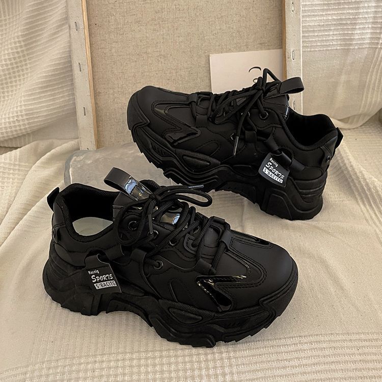ins Korean style new clunky shoes for women 2024 Spring students all-matching sneaker women's casual platform height increasing shoes ins Korean style new clunky shoes for women 2024 Spring students all-matching sneaker women's casual platform height increasing shoes