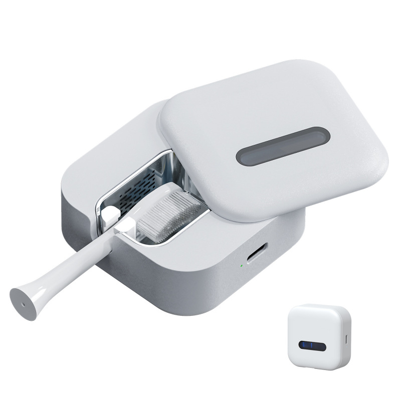 新しいスマート歯ブラシ滅菌器統合電動歯ブラシホルダー UV 紫外線ランプビーズ消毒ポータブル歯ブラシボックス|undefined