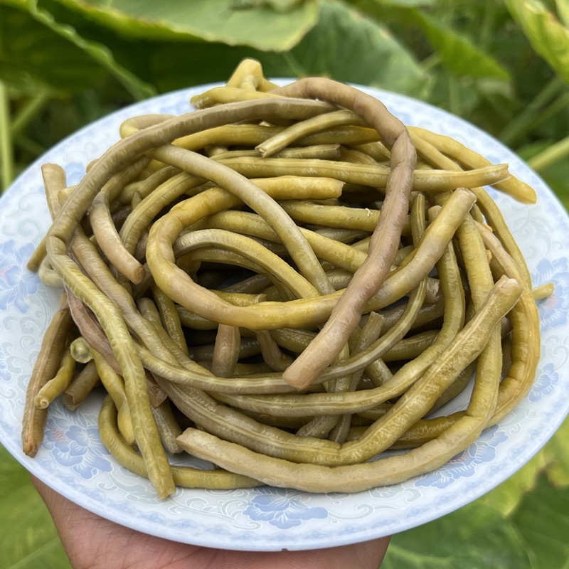 湖南农家特产老坛酸豆角咸菜下饭菜泡菜老品种八月豆酸长缸豆角