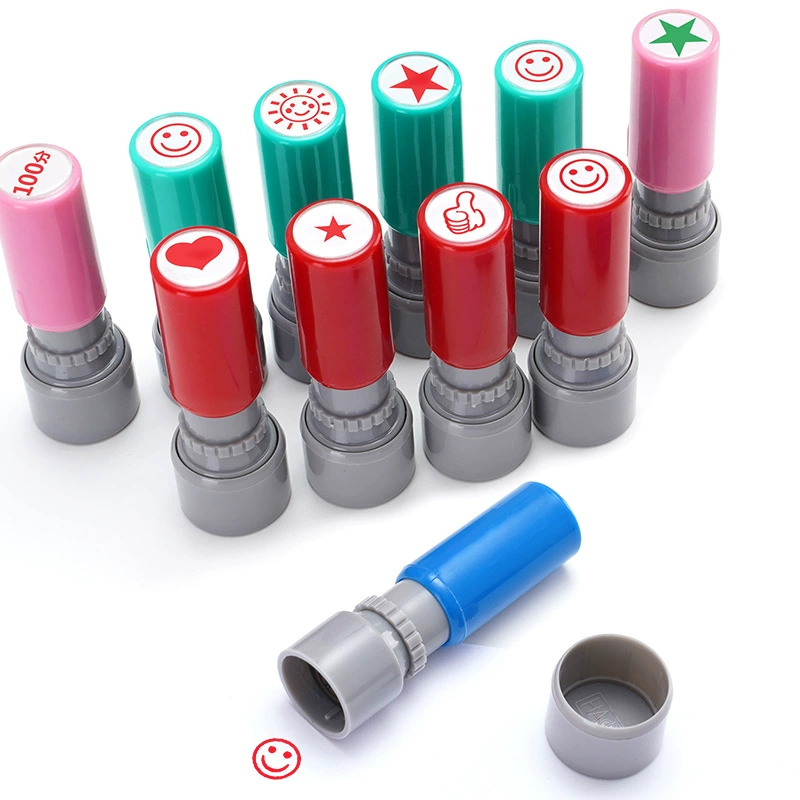 Small mini smiley seal love praise point praise, the thumb pentagram animal red flowers zodiac seal