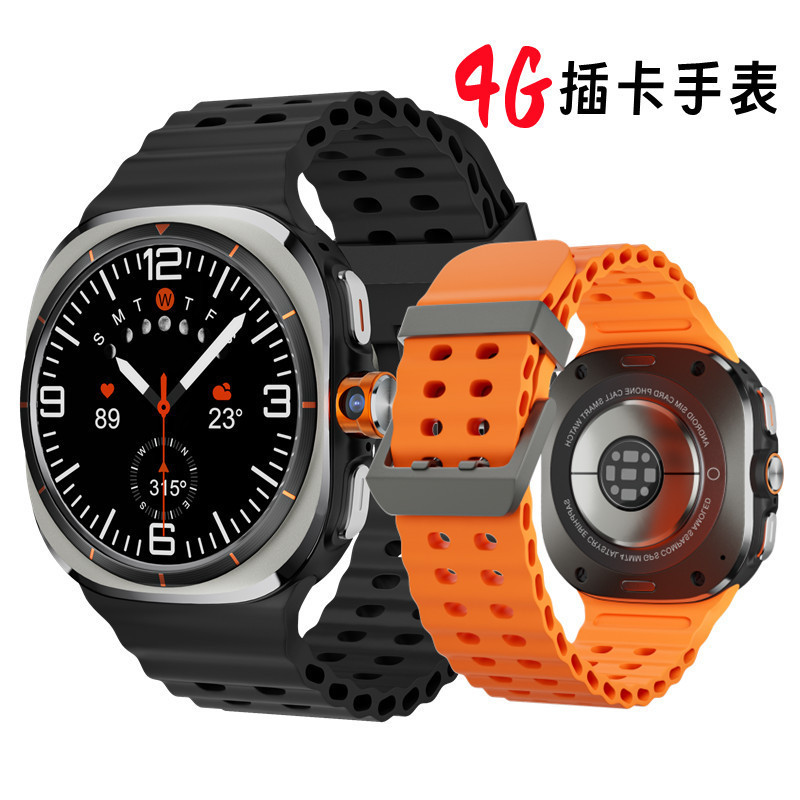 5g Sim Card Full Network Compatibility U8 Ultra Smartwatch 1.52 Inch App Download + Rotating Camera