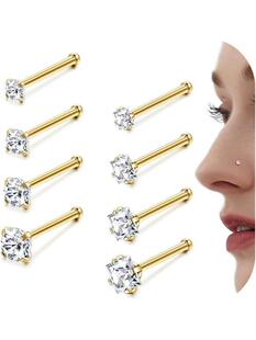 I 43879 Titanium Steel Nose Stud �䓱�� �羳�W�����R�d