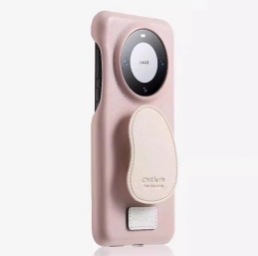 Patrón de piel amarillo lechoso Huawei mate70pro funda para teléfono móvil nuevo estilo de alta calidad con soporte de cuero adecuado para pura70pro