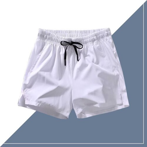 Summer Men's Casual Simple Loose Comfortable Breathable Three-Pocket Shorts Men's Trendy Versatile Quick-Dry Running Athletic Shorts