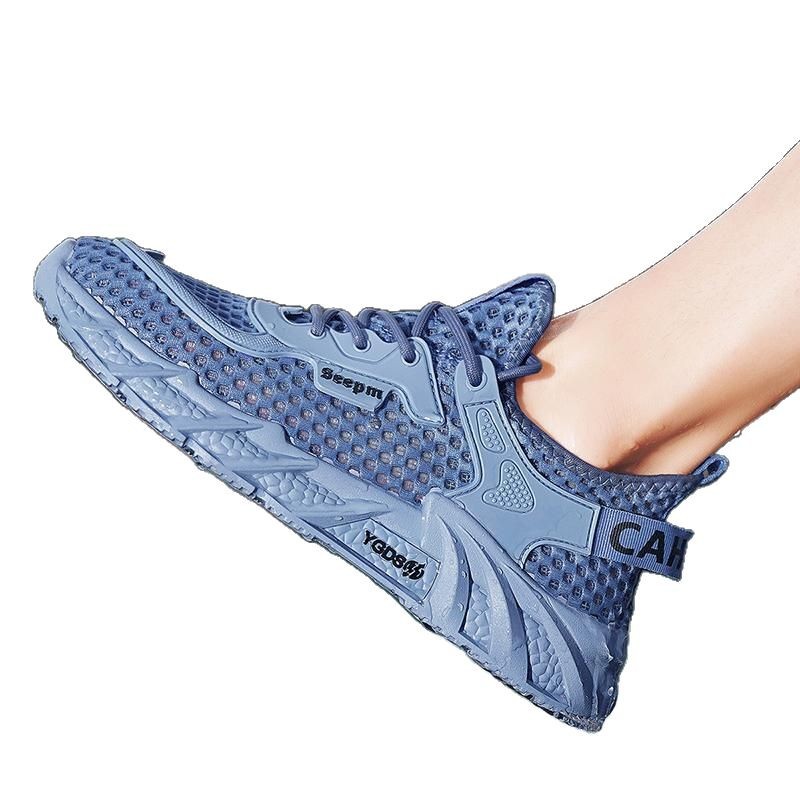 Nuevos zapatos de hombre de verano transpirables, zapatos deportivos casuales de moda, zapatos de malla transpirables de secado rápido, zapatos de moda ligeros y cómodos