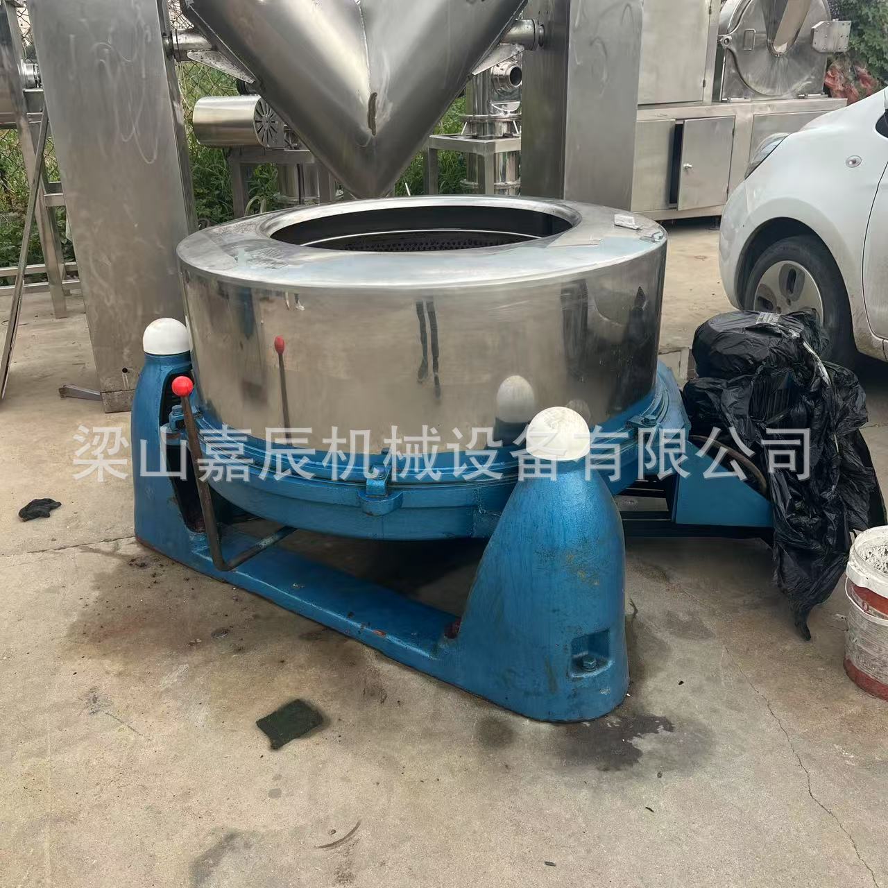 二手大型工业脱水机不锈钢食品脱水机豆制品工业三足离心机商用