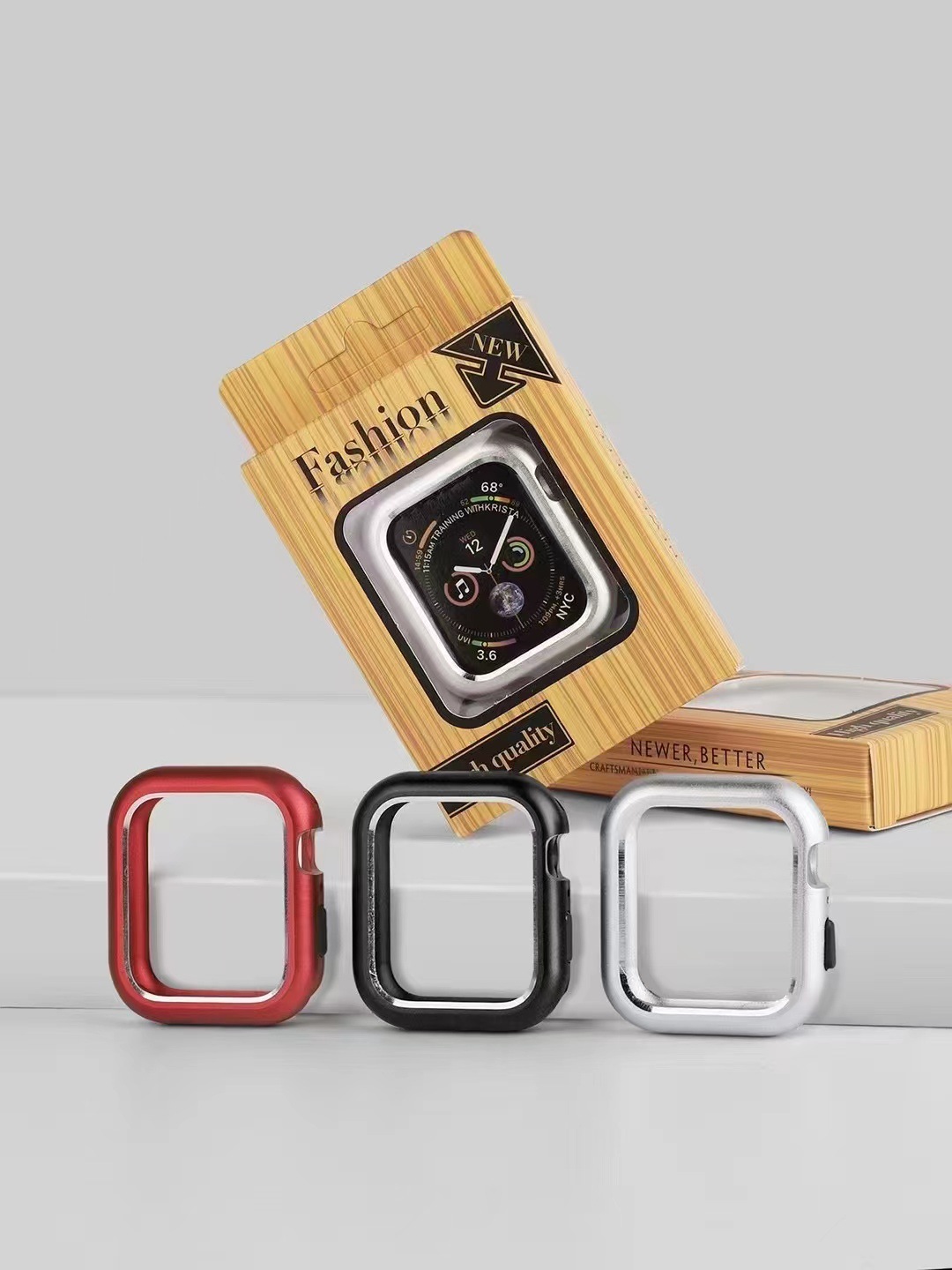 适用于苹果表壳iwatch7/6/5/4/3代新款磁吸万磁王表壳