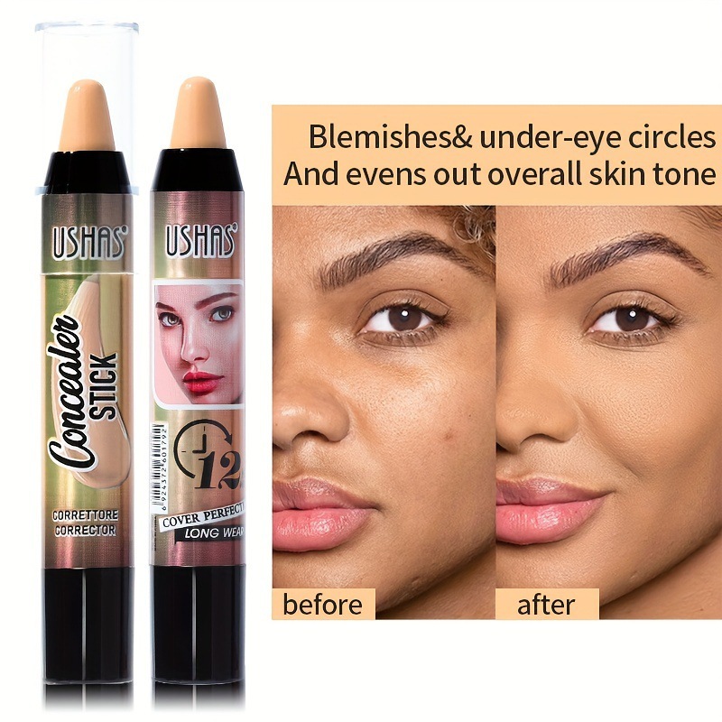 USHAS bloqueador de punto transfronterizo europeo y americano impermeable bloqueador facial contorno de maquillaje estereoscópico TP345B