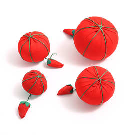 可爱红色番茄型泡沫针插 手工DIY配件多规格扎针器手缝针收纳针插