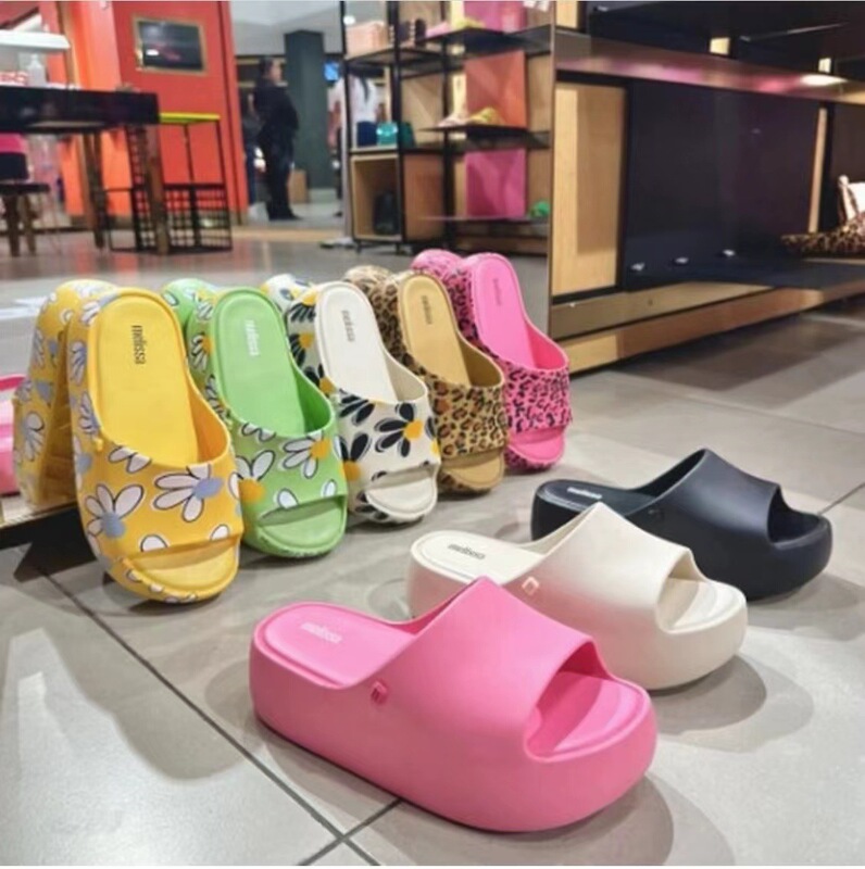 2024 Sandals New Melissa Platform Shoes Casual Sports Printed Beach Women's Craft High Heel Sandals