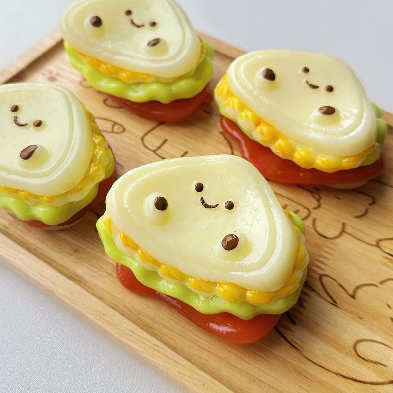 模擬食品玩具ブルーベリースフレープニッピング2色キャラメルプリンクリームケーキ高価値スローリバウンドおもちゃ|undefined