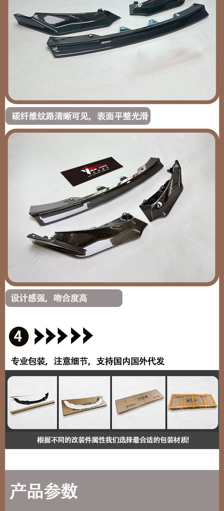 Suitable for BMW M4 M3 G82 G80 V dry carbon fiber front lip front shovel front chin of 2020-IN