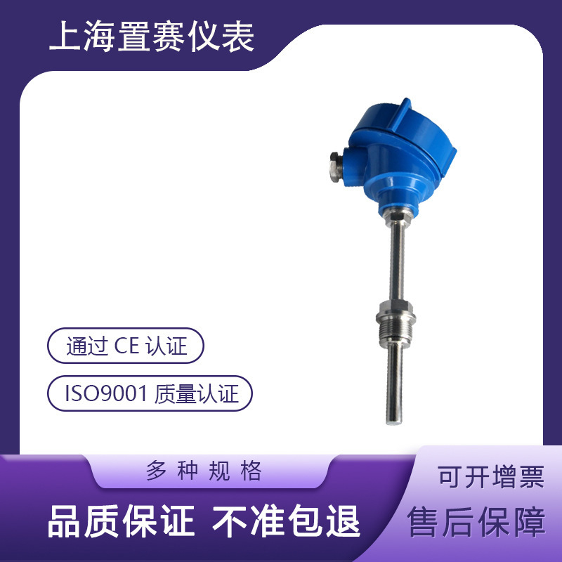 高精度防爆热电偶感温探头铠装铂热电阻 隔爆PT100温度传感器