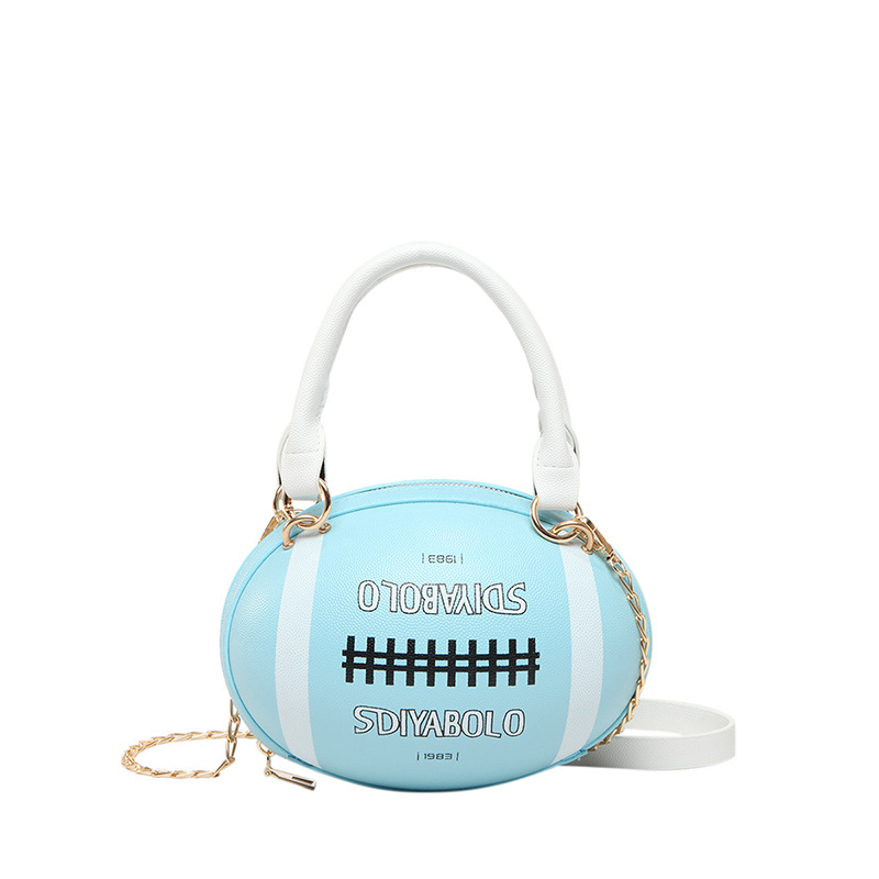 Bolsas de fútbol personales 2025 primavera nuevo paquete blando japonés personales letras de contraste de color tendencia de moda crowdsourcing