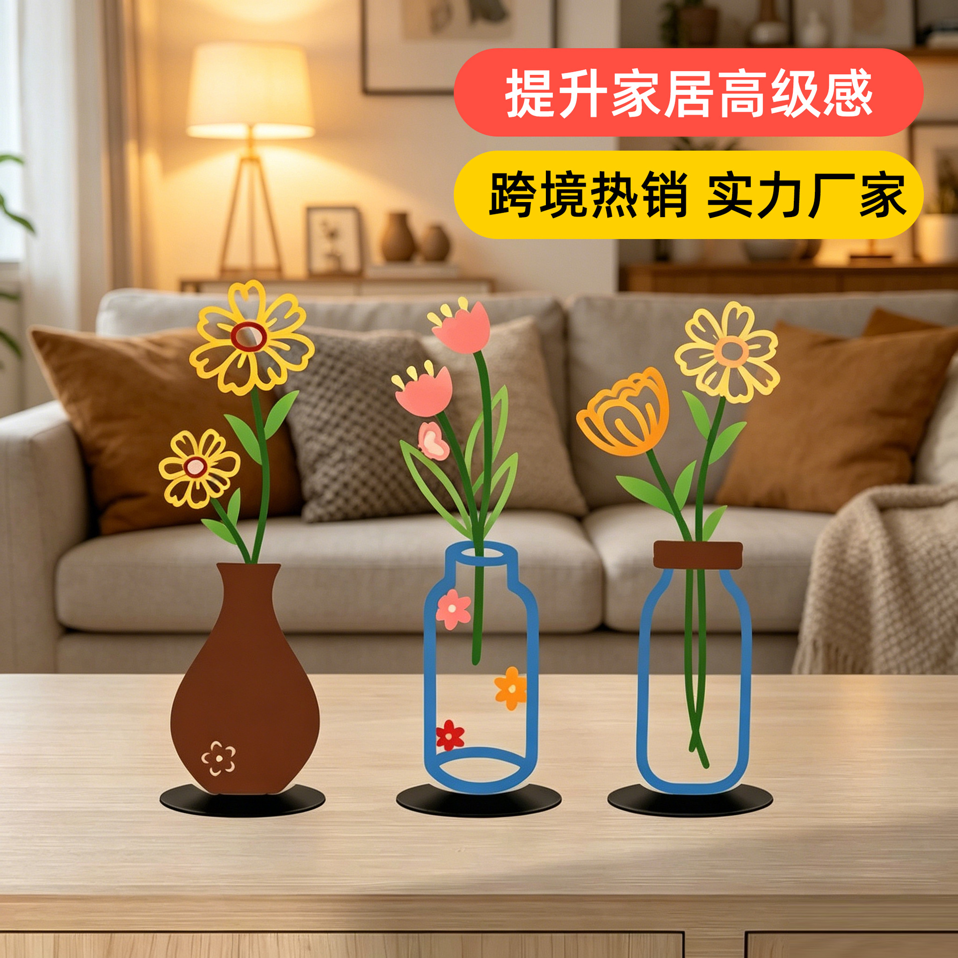Planta de hierro forjado, decoración del gabinete de comedor, nicho de alta calidad, decoración de escritorio de la sala de estar, regalo personal image 5