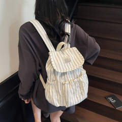 大容量初中高中生学生书包女 ins风日系双肩包潮简约百搭旅行背包