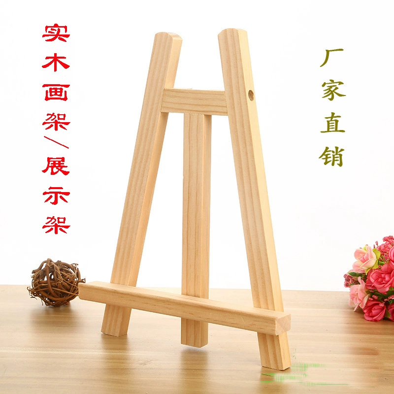 Деревянная штатива настольная стойка с круглой головкой держатель масляной мольберт из массива дерева изобразительное искусство небольшой мольберт завод спот оптом