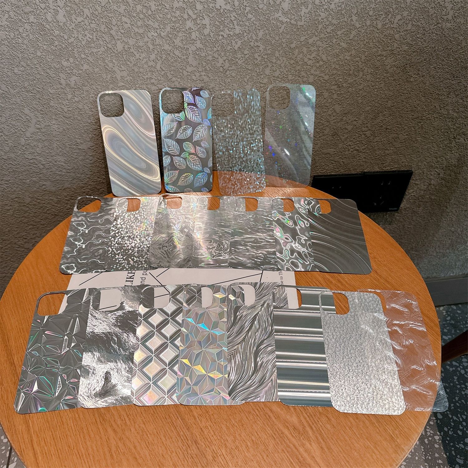 Android Phone Case Back Card Electroplating Base Material Paper Suitable for Huawei Xiaomi Vivo Star Mirror Lined Cardboard