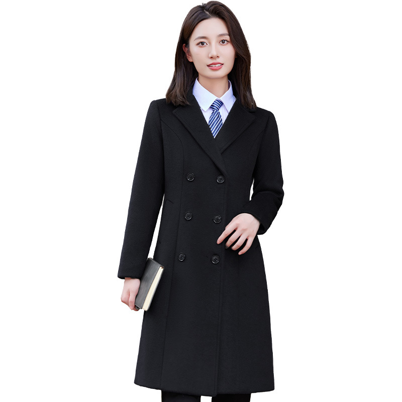 (2개) 은행 전문 작업복 코트 남성 재산 고객 서비스 판매 양모 코트 호텔 프런트 데스크 영업 부서 가을 겨울 의류