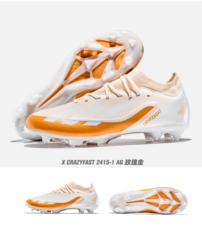 Botas de fútbol para niños de copa de talla grande transfronterizas para hombres y adolescentes estudiantes mujeres TF clavos rotos AG zapatos deportivos de entrenamiento de competencia de uñas largas