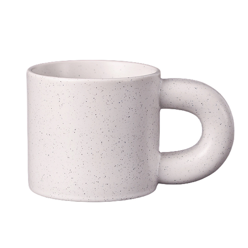 Transfronterizo de Amazon taza blanca taza de alto aspecto creativo Oficina taza de café pareja taza de agua Taza de cerámica