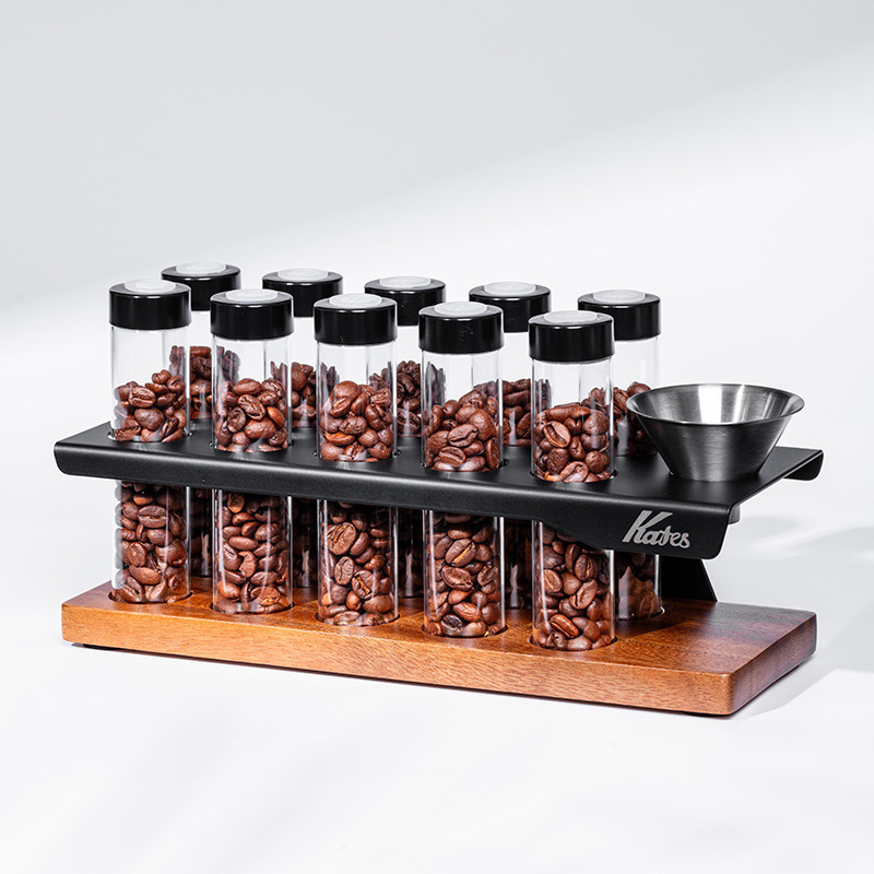 Coffee Bean Glass Test Tube Dispensing Bottle Coffee Bean Sealed Jar One-Way Exhaust Valve Fragrance Portable Storage Display Stand Coffee Bean Glass Test Tube Dispensing Bottle Coffee Bean Sealed Jar One-Way Exhaust Valve Fragrance Portable Storage Display Stand