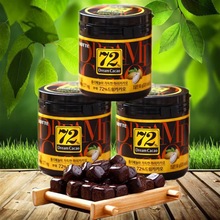 樂天72%純黑巧克力豆86g罐裝韓國零食品朱古力糖果批發