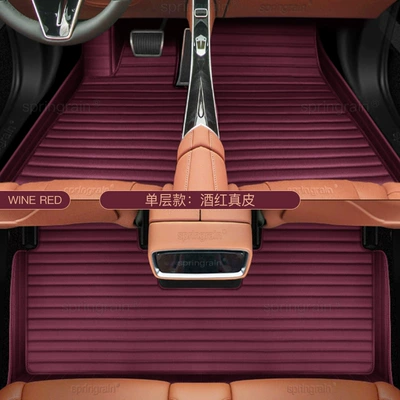 Modelə uyğun ayaqaltı, S09 Sl03 G318 Genuine Leather Full - single-layer-burgundy-leather