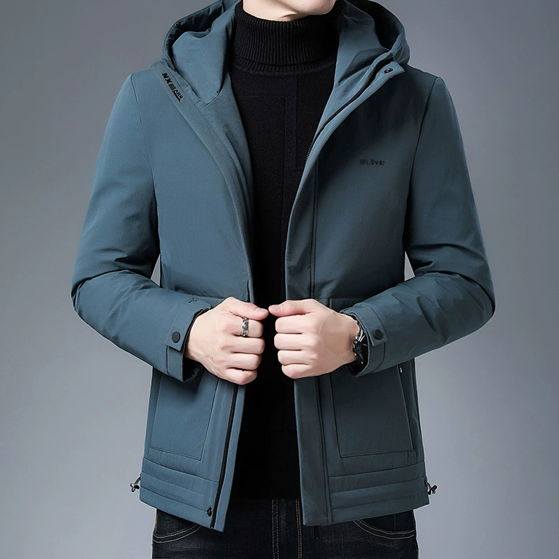 Winter hoody, men's colored down jacket, 2021 collection