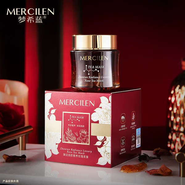 Mengxilan Zhen Runhuan Yan luxury rose tea film 100g desalination fine lines oil control moisturizing elastic moisturizing mask