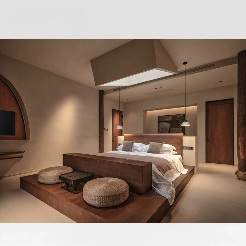 Массовый заказ Shinjinfeng Hotel Club бревна мебель бревна ветер курорт B & B мебель источник завод