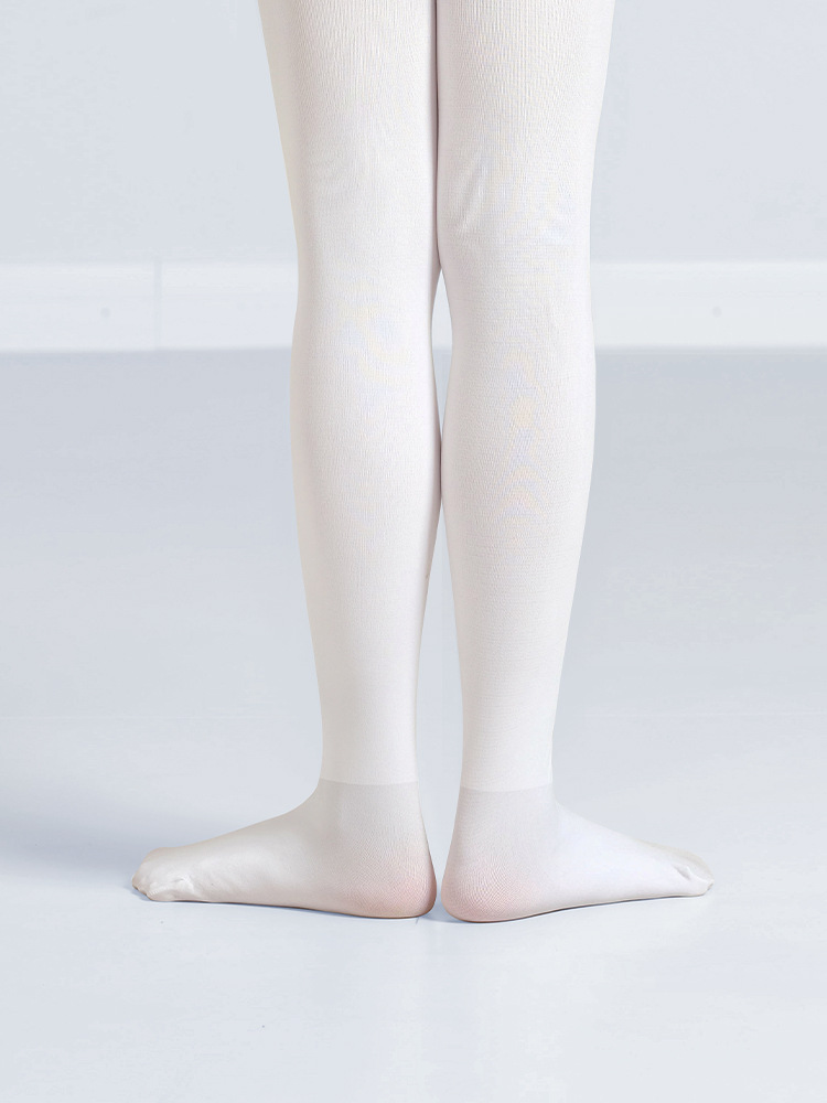 Calcetines de baile para niños pantimedias para niñas 180D engrosados no forrados de vellón calcetines para bebés calcetines de polainas de baile blanco image 4