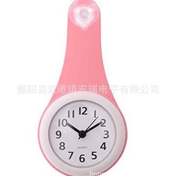 Новые бесшумные прикроватные часы Ванная комната Кухня водонепроницаемые противотуманные часы на присоске