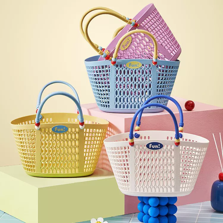 洗澡提篮洗漱筐洗浴手提浴筐塑料游泳篮子收纳筐高颜值学生宿舍用