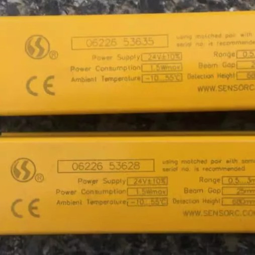 SENSORC上海信索 SEG20-2514N-LO-3-Y全新议价 安全光栅传感器