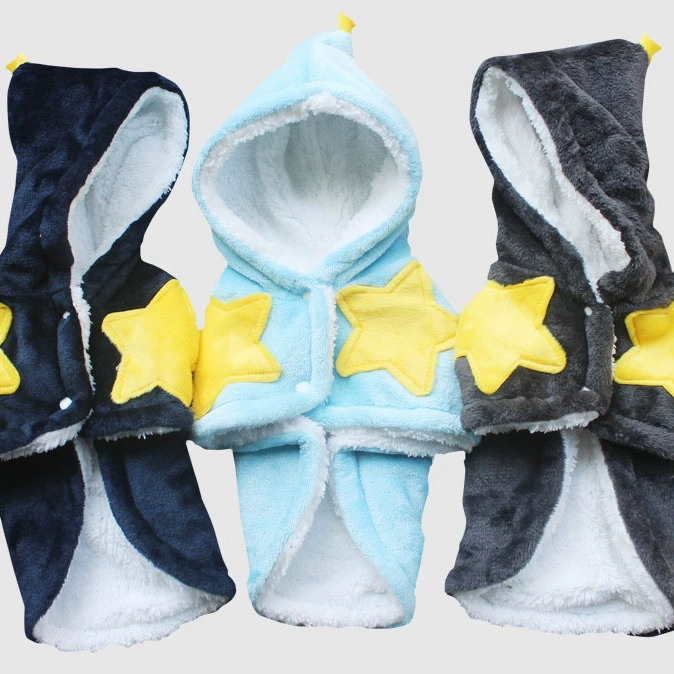 Фланелевые пижамы для домашних животных на флисовой подкладке теплый плащ ночная рубашка для собак домашняя одежда для домашних животных плюшевое одеяло оптом