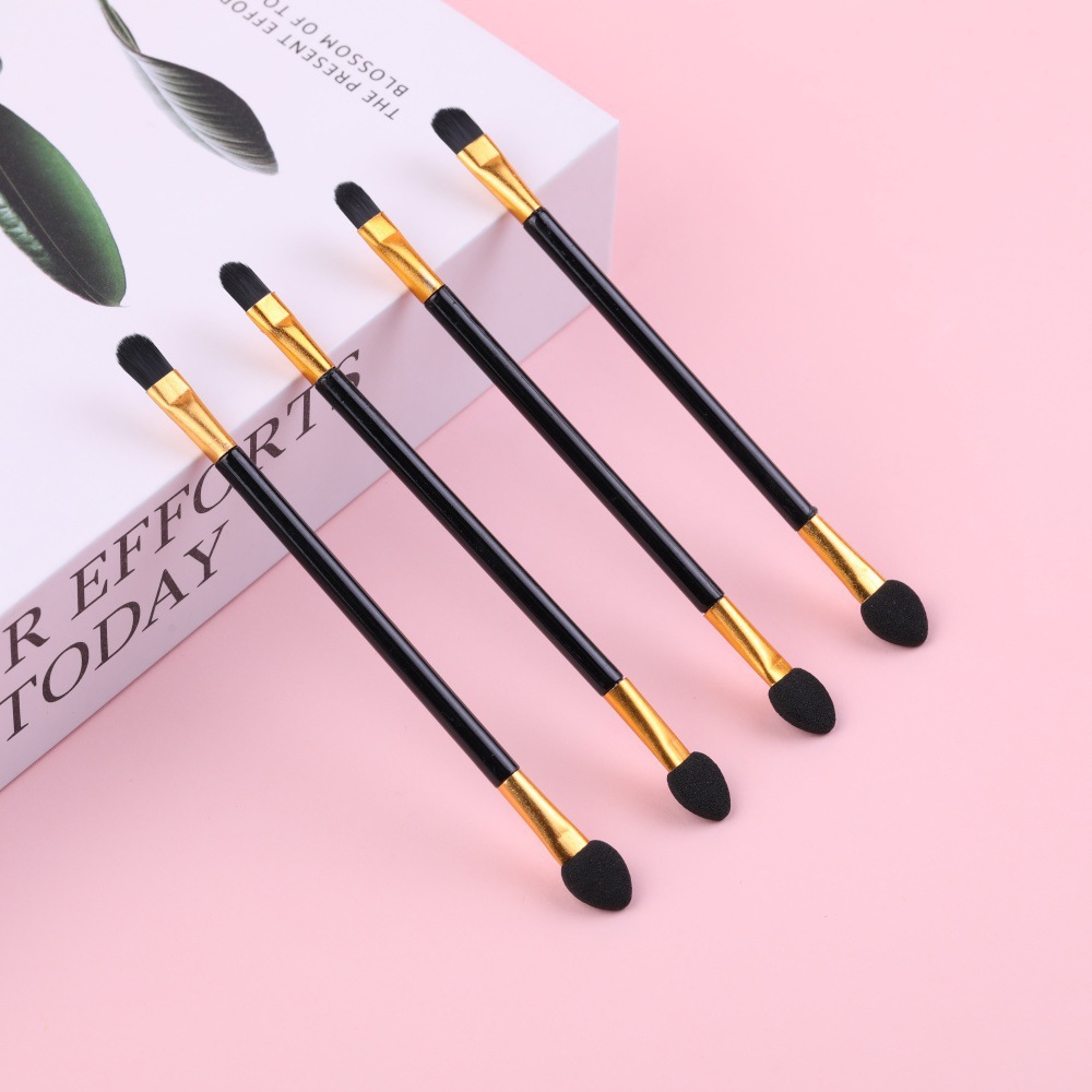 Multifuncional eye shadow stick eye shadow cepillo de doble cabeza mini cepillo de látex de algodón desechable herramienta de maquillaje de belleza